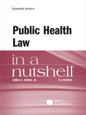 cover image of Public Health Law in a Nutshell